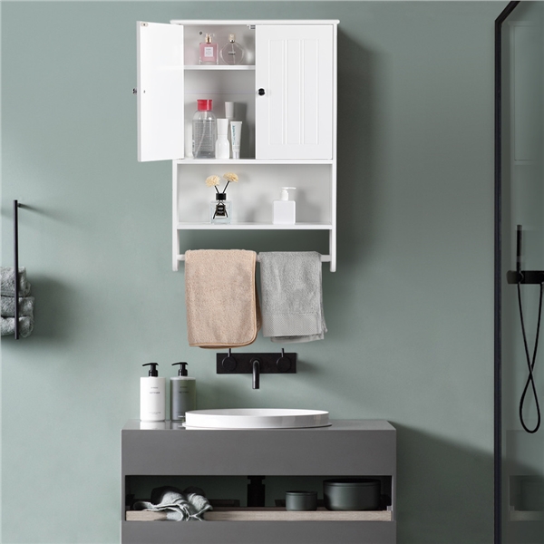Amazon Com Homfa Bathroom Wall Cabinet Over The Toilet Space