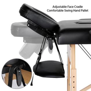 Yaheetech Adjustable Massage Bed 2 Sections Folding Massage Couch