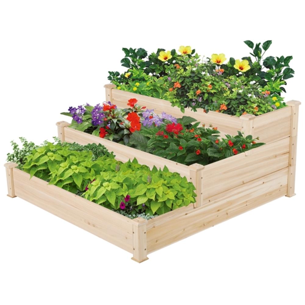 Yaheetech 3 Tier Raised Garden Bed Elevated Planter Kit Gardening Vegetable