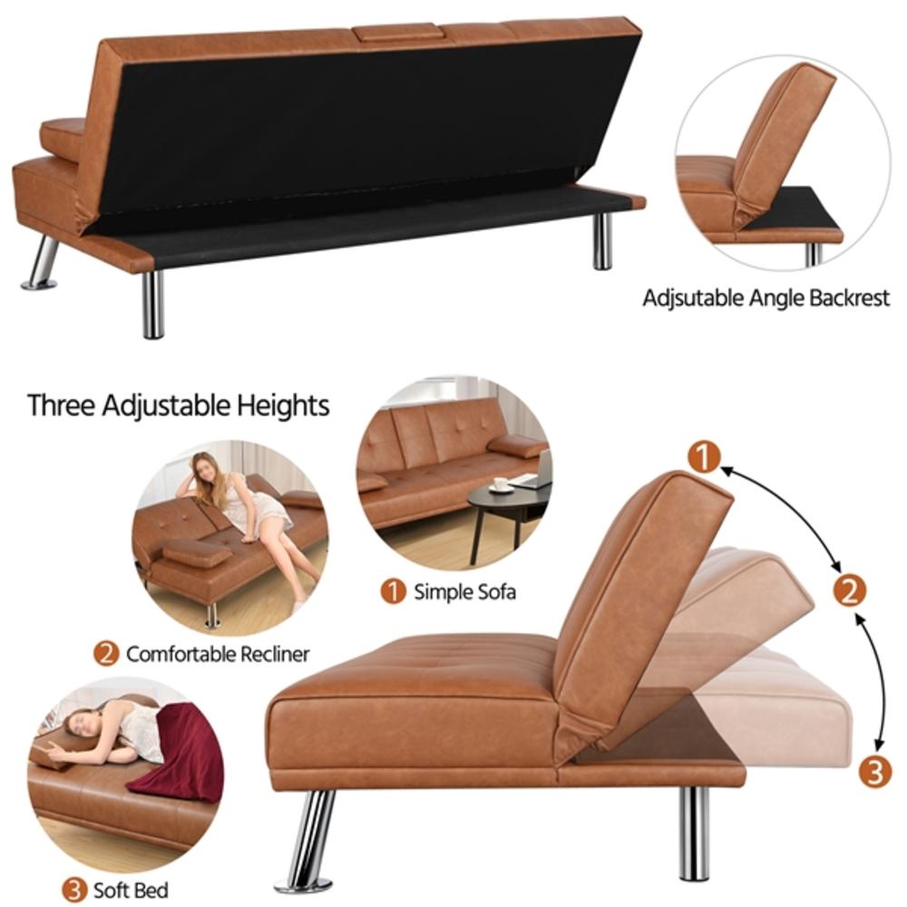 Yaheetech Convertible Sofa Bed Couch Futon Sofa Bed Adjustable