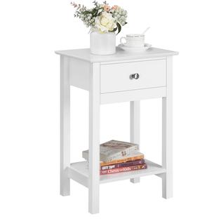 Yaheetech Bedside Table Wooden Side Table Shabby Chic Nightstand Table Cabinet Storage Unit With Drawers Shelf White Gloss Time left 6d 15h left. yaheetech bedside table wooden side