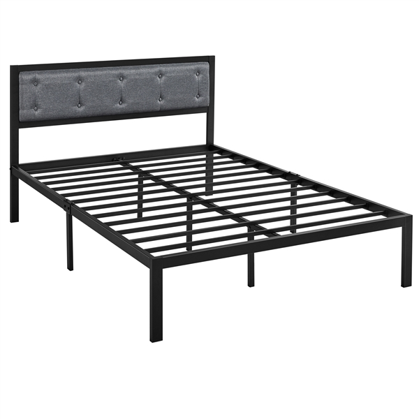 Yaheetech Full Size Linen Upholstered, Greenhome 123 Heavy Duty Metal Bed Frame With Headboard And Footboard Brackets