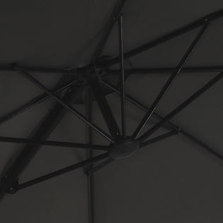 Ssub 21 Moprem Home 10ft Cantilever Offset Patio Umbrella With Vertical Tilt And 360 Degree Rotation Function Black