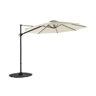Ssub 21 Moprem Home 10ft Cantilever Offset Patio Umbrella With Vertical Tilt And 360 Degree Rotation Function Cream White