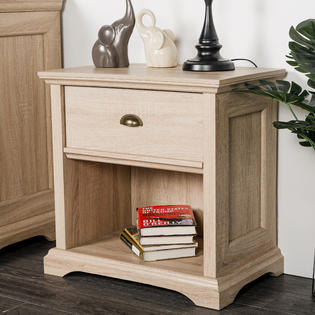 Cloud Mountain Nightstand With 1 Drawer End Table Side Table File Cabinet Storage Table
