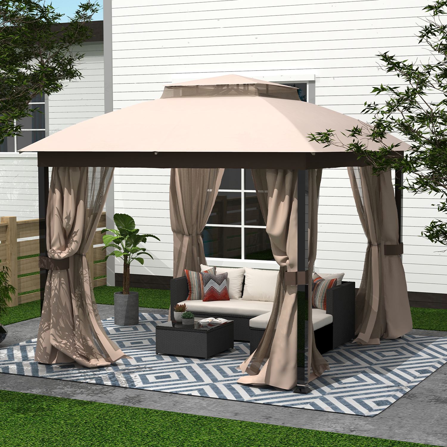 Gazebos Canopies Pergolas Steel Kmart We offer the best magnetic mosquito net to protect your family best magnetic mosquito net for windows. gazebos canopies pergolas steel kmart