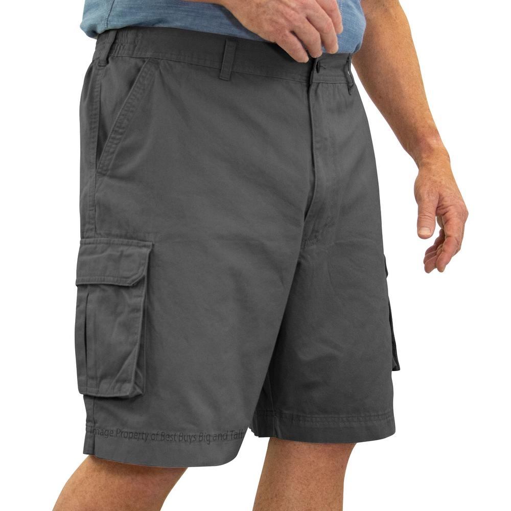 ROCXL Big & Tall Men's Expandable Waist Cargo Shorts Sizes 46 to 70