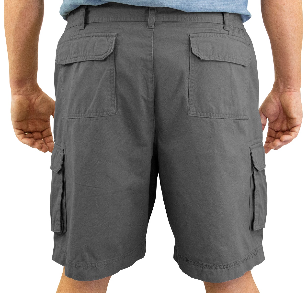 ROCXL Big & Tall Men's Cargo Pants Expandable Waist 100% Cotton Sizes 42 -  68