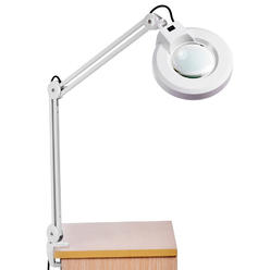 Swingarm Desk Lamp With Magnifying Glass