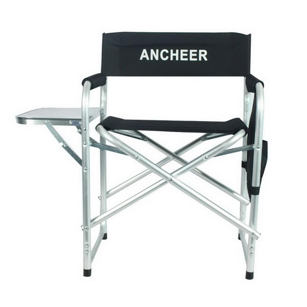 TOPPER Portable Folding Director's Chair with Side Table