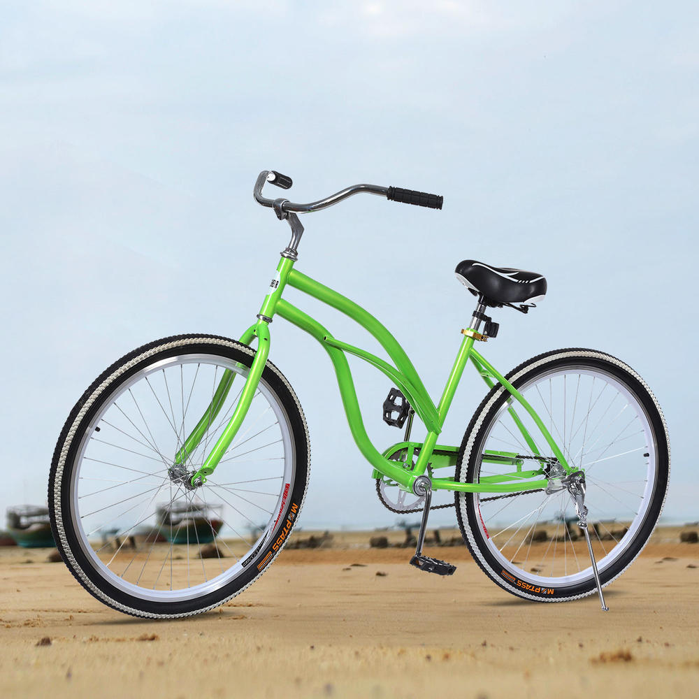 TOPPER 26-Inch Singel speed Beach Cruiser Bicycle for Urban Lady