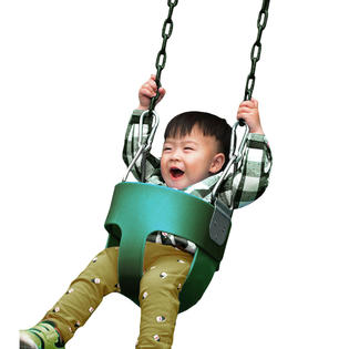 Generic Full Bucket Swing With Coated Chain,Toddler Swingset