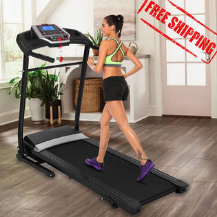 Happydeal Special Deal Delivery 2 25hp Indoor Treadmill Fitness Folding Electric Power Running Jogging Treadmill For Home Office Gym