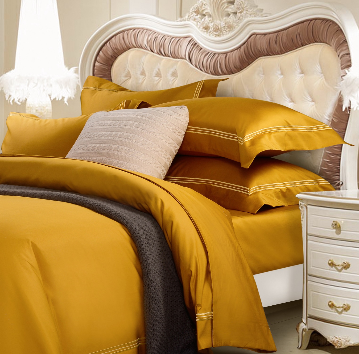 Vidamore Duvet Cover Set 100 Egyptian Cotton 1200 Thread Count