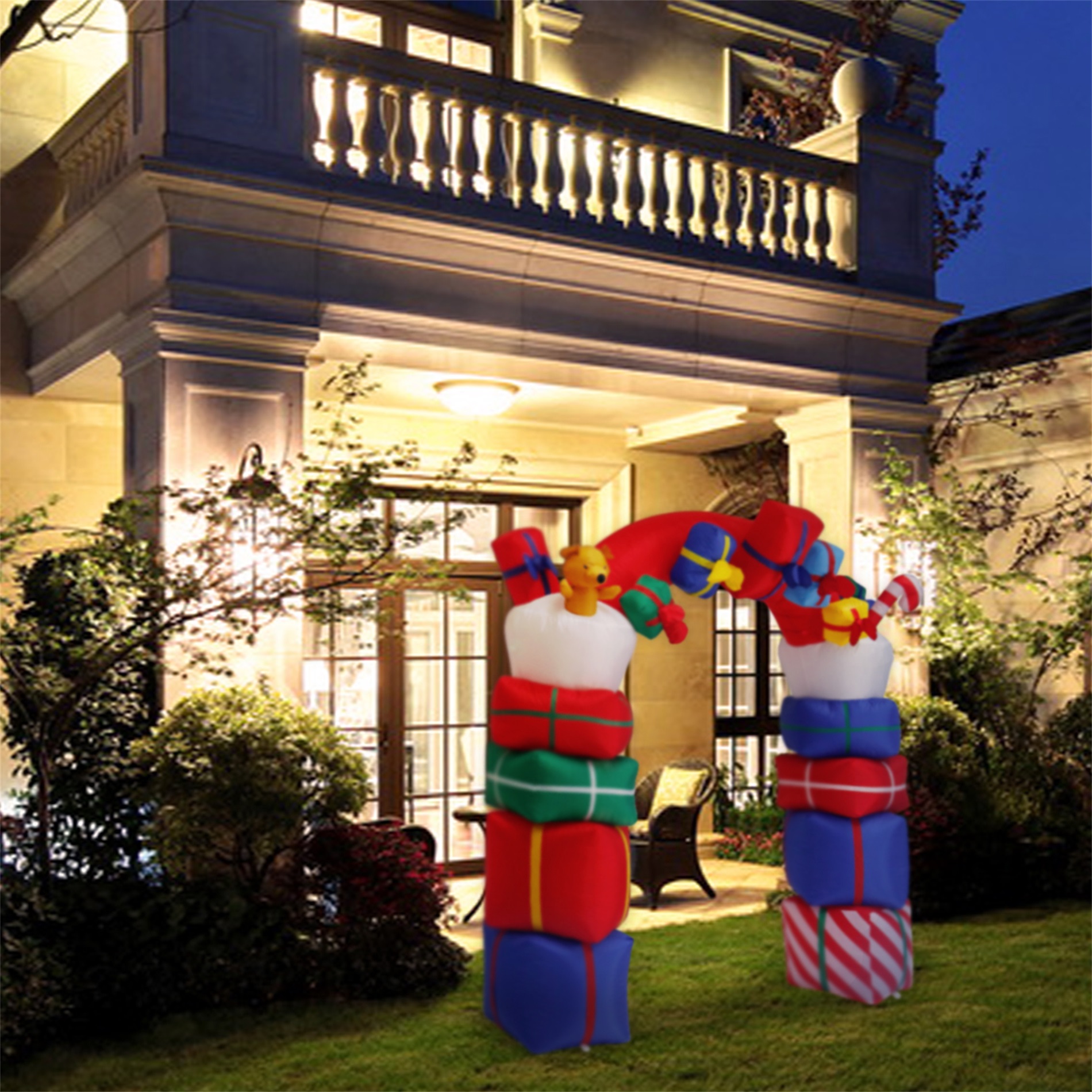 Kinbor Christmas Inflatable Arch Outdoor Indoor Perfect For Blow