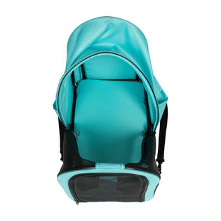 Kinpaw 3 In 1 Foldable Pet Stroller Pet Cart Travel Carrier Car Seat Stroller With Detach Carrier Blue