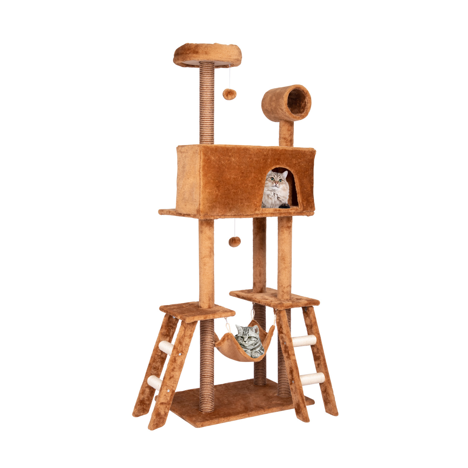 large cat play tower