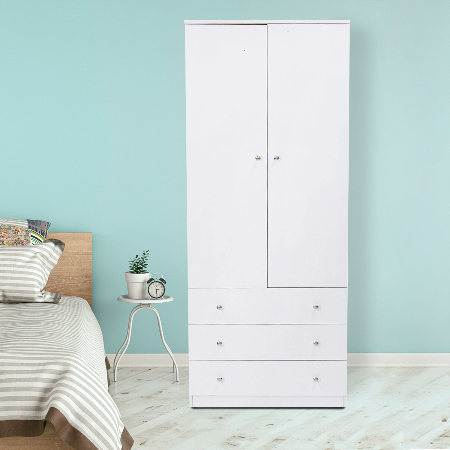 baby armoire with hanging rod