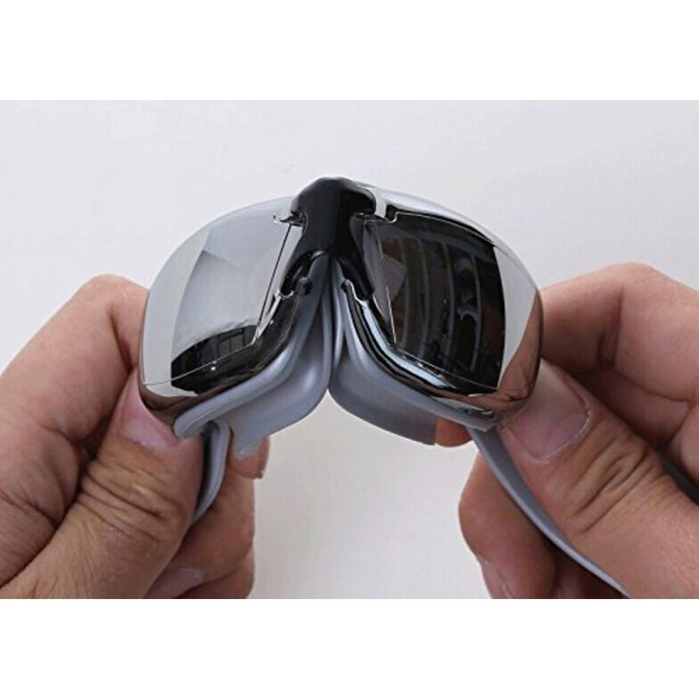Tika Adult Non-Fogging Swimming Goggles Swim Glasses Adjustable UV Protection TIKA-Pink