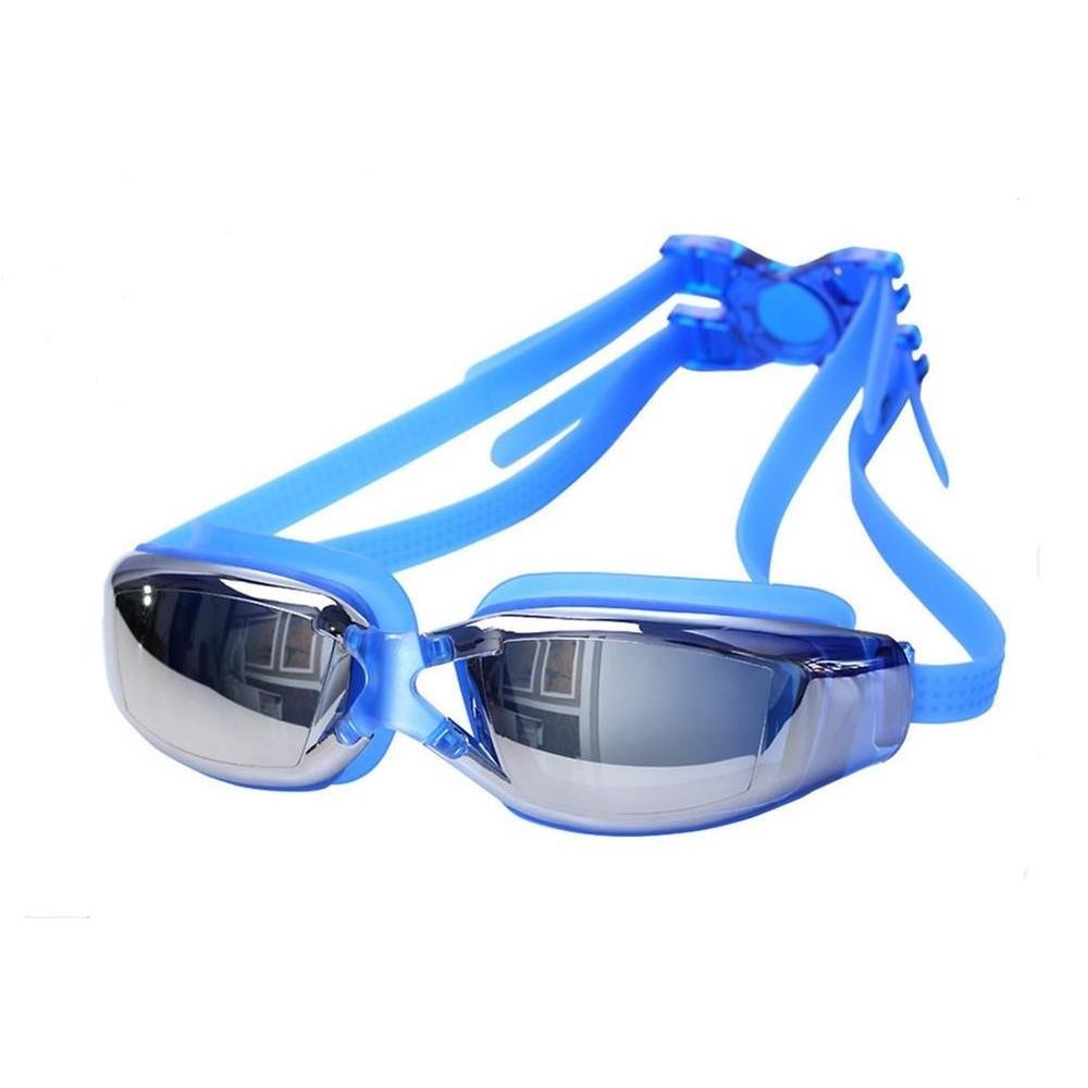 Tika Adult Non-Fogging Swimming Goggles Swim Glasses Adjustable UV Protection TIKA-Blue