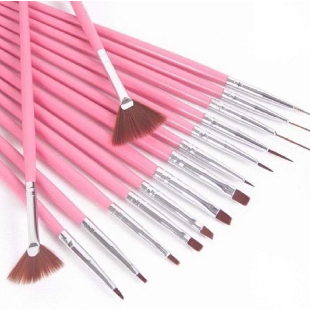 Tika 20pcs Nail Art Design Tools Nail Art Painting Brushes Kit With Dotting Pen Tool