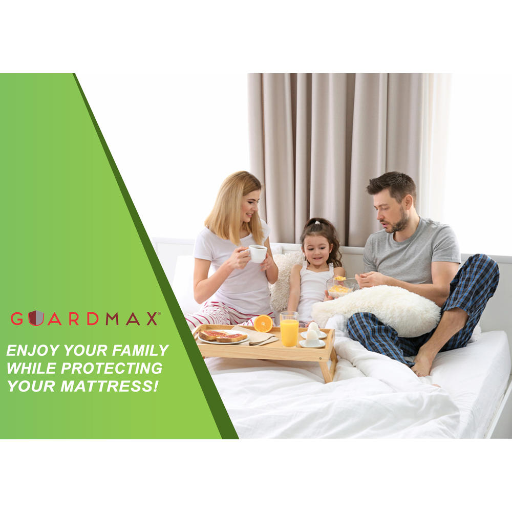 Guardmax Bed Bug Mattress Protector Cover Zippered Hypoallergenic