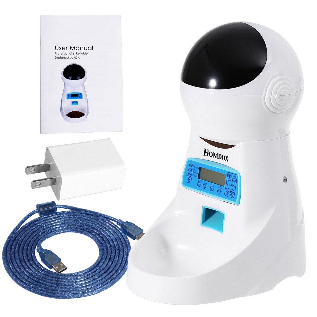 homdox automatic pet feeder manual