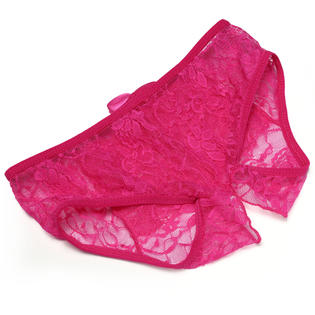 Women Sexy Floral Lace Panties Bowknot Open Crotch Briefs Lingerie  Underwear