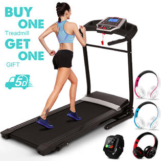 Bestselling 2.25HP Fitness Exercise Equipment Running Machine Electric Treadmill Home Gym With FREE Gift