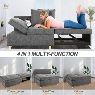 Sejov Sofa Bed 4 In 1 Convertible Chair
