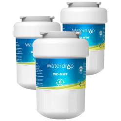 EcoAqua 3 Pack EcoAqua EFF-6013A Refrigerator Water Filter Compatible with GE® MWF SmartWater, MWFA, MWFP, GWF, GWFA, Kenmore 469991