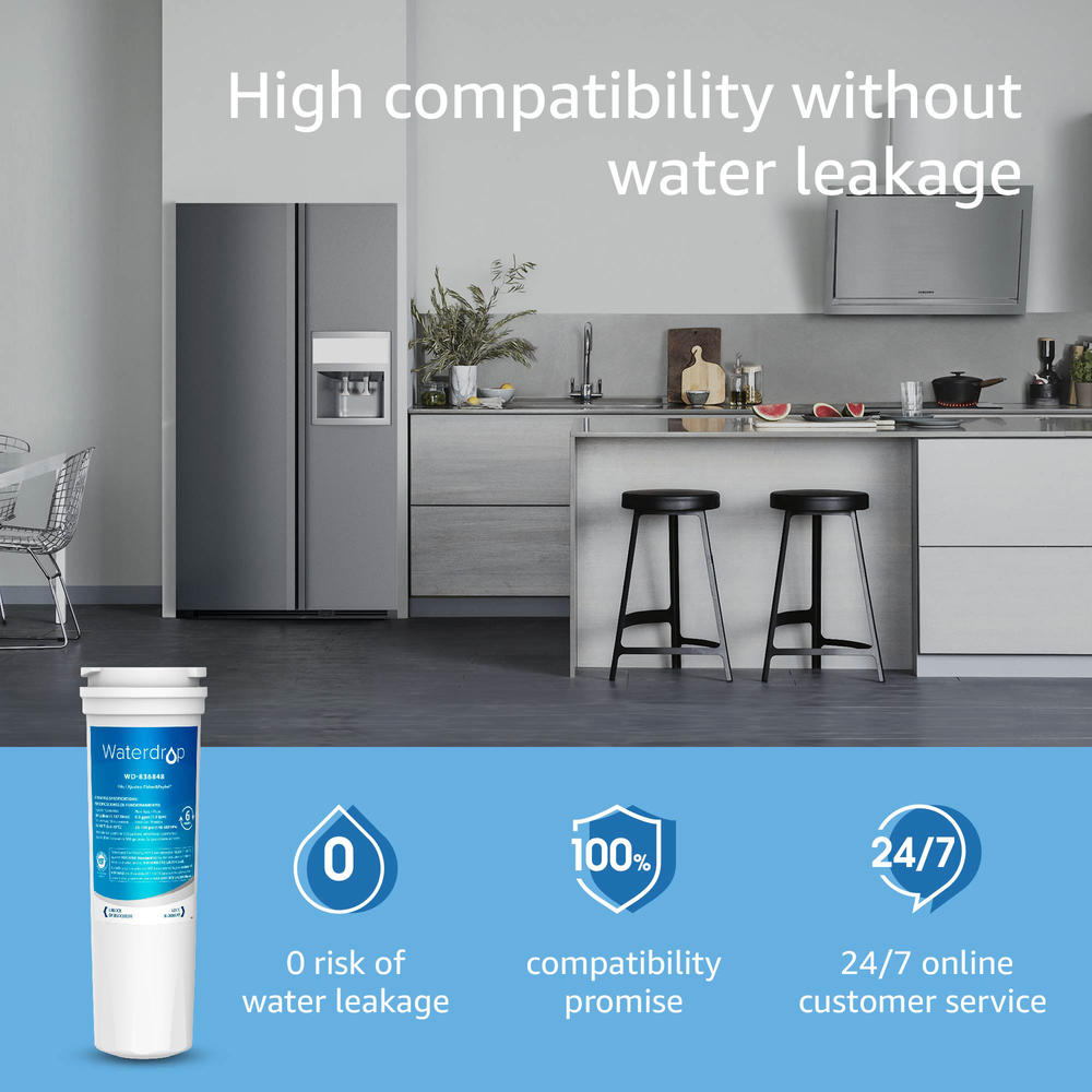 Waterdrop Refrigerator Water Filter Compatible with Fisher & Paykel 836848, 2 Pack