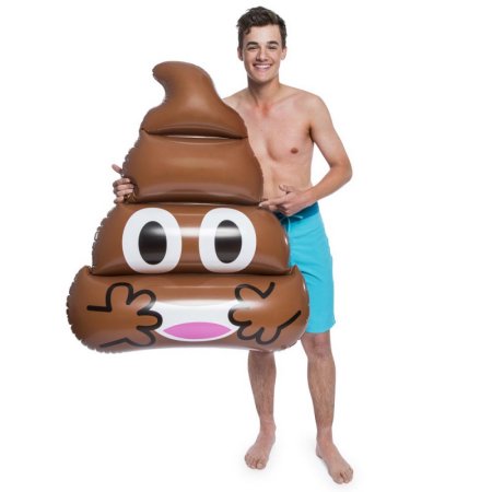 poop emoji float