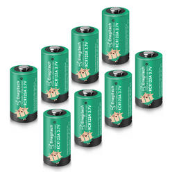 Enegitech Arlo Batteries RCR123A Lithium-ion Battery 750mAh for Reolink Camera Flashlight Arlo Security System 8Pack