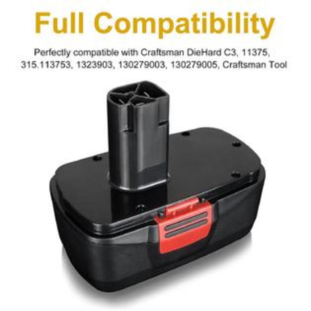 FactoryOutlet 19.2 Volt 3.0Ah Replacement Battery for Craftsman 130279005 C3 315.113753 315.115410 315.11485 19.2V Cordless Drill Batteries