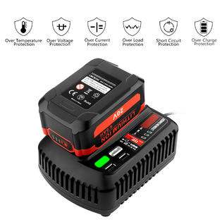 Enegitech 20V CMCB104 V20 Battery Fast Charger Compatible with Craftsman  V20 Lithium Battery CMCB201 CMCB202 CMCB204