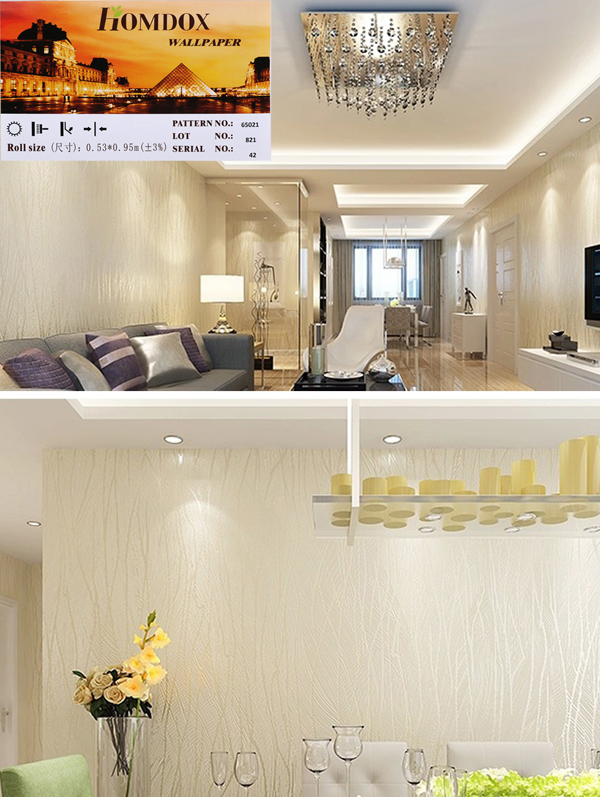 Dreamer Modern Wallpaper Lines Flocking Non Woven Embossed
