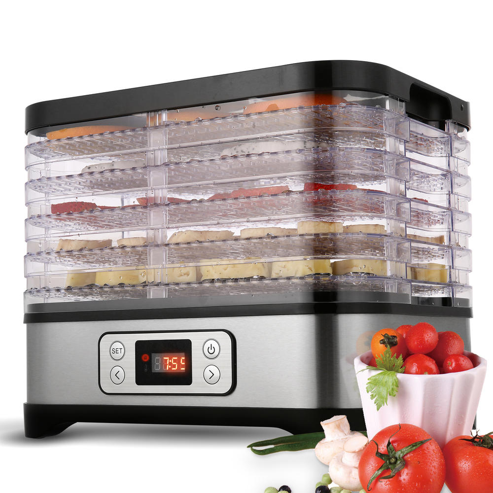Generic 5 Removable Layers Fast Food Dehydrator Machine jerky maker with Timer,LED Display Screen for Meat or Beef Fruit Vegetable Dryer