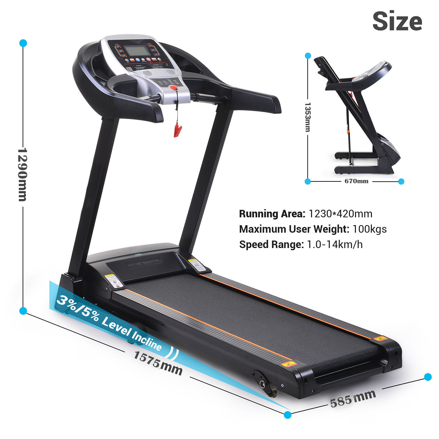 ancheer folding treadmill