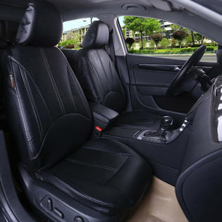 Car Pass 11pcs Elegant Luxurous Leather Universal Car Seat