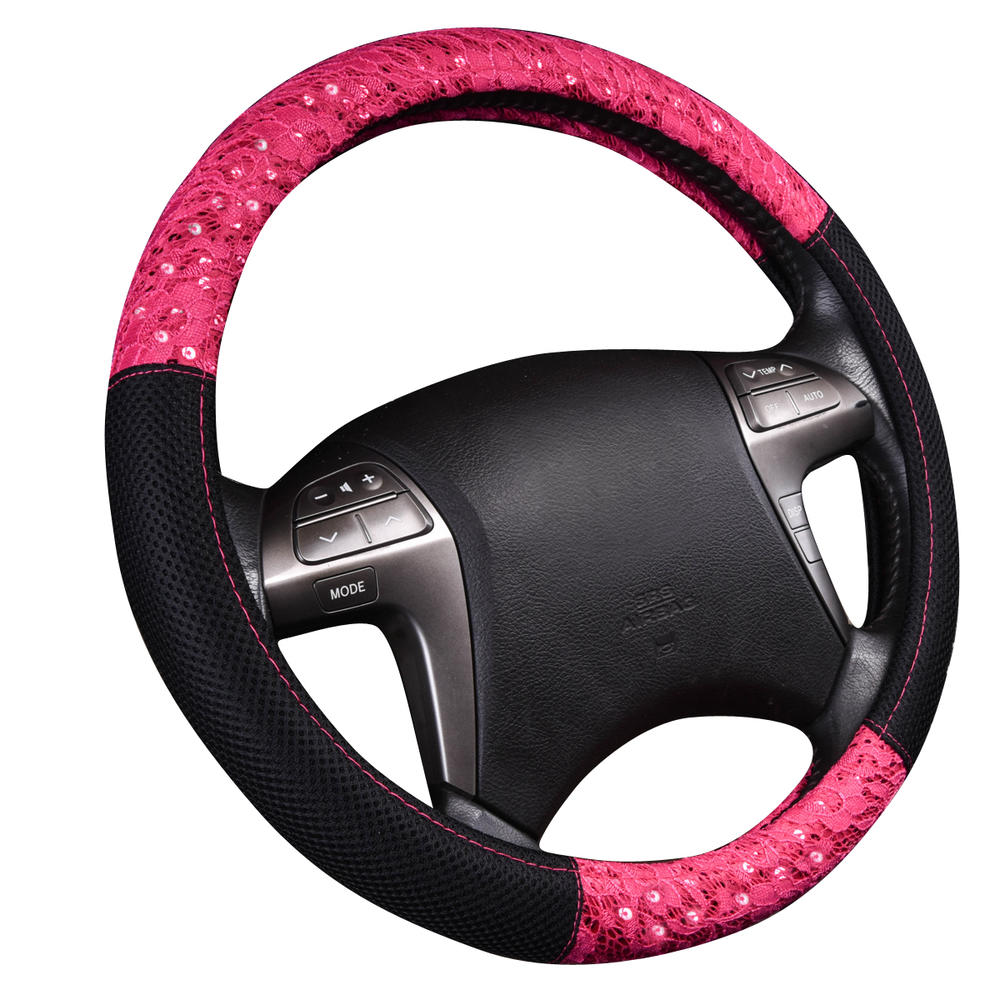 CAR PASS Delray Lace and Spacer Mesh Steering wheel covers universal for vehicles,Suv