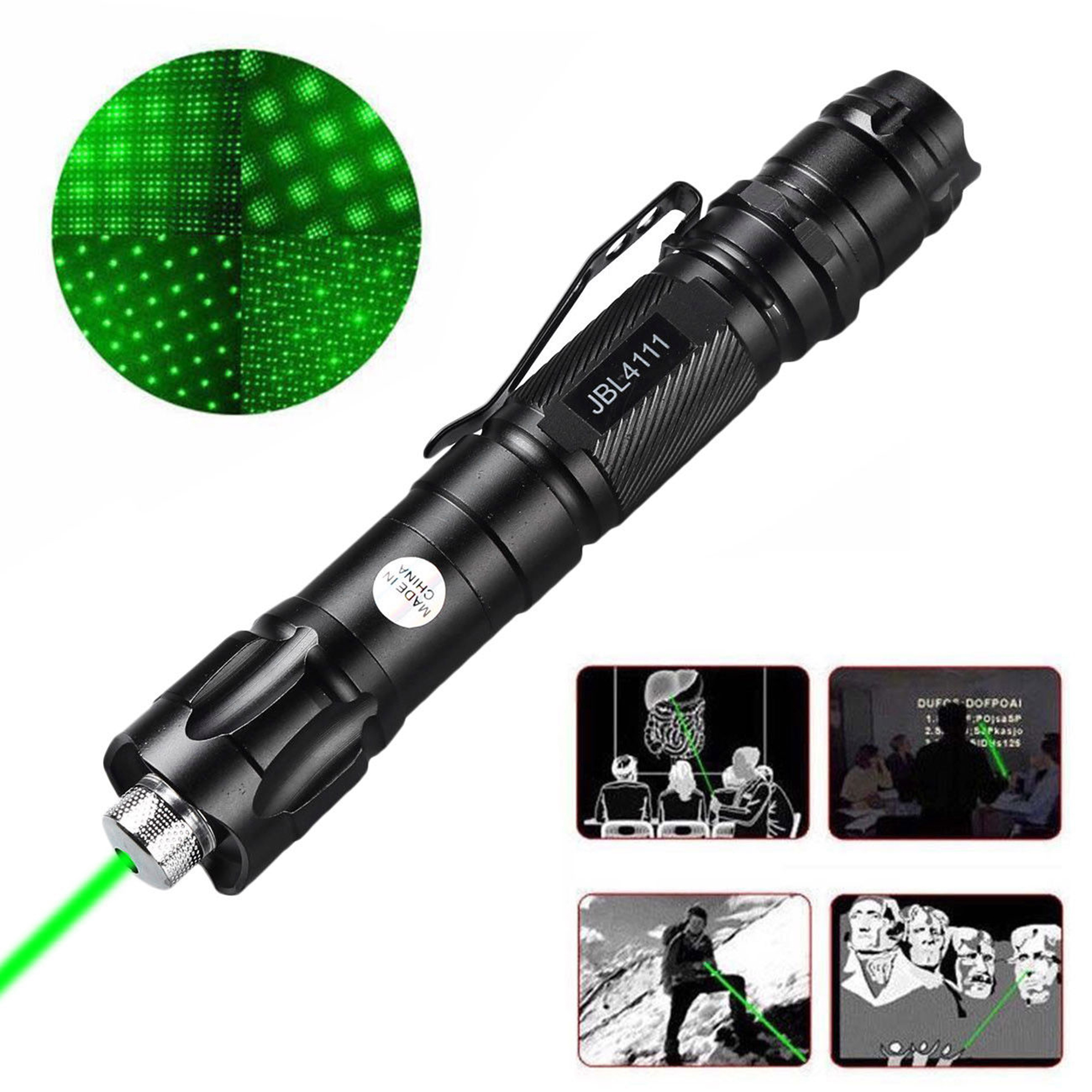 Powerful High Power 5mW 532nm Green Laser Pointer Pen Visible Beam Light Lazer 