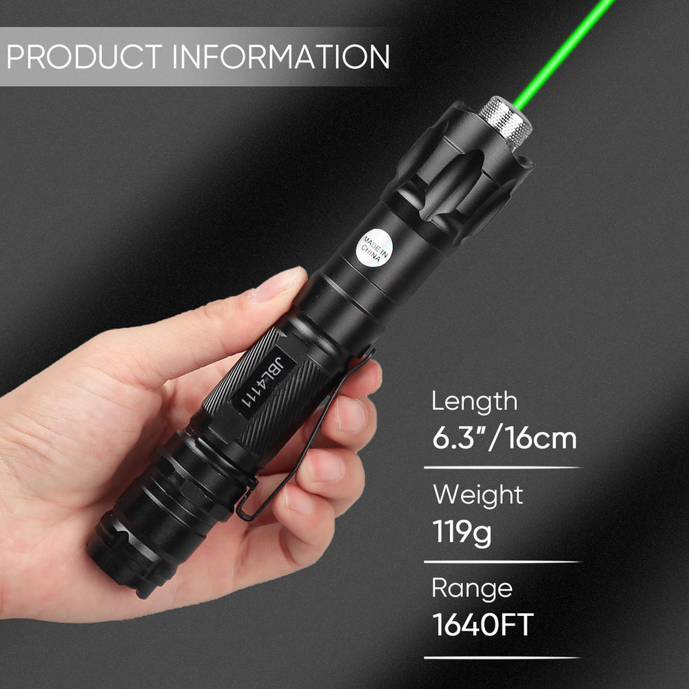 global albert llc 1PC 10Miles 532nm Green Laser Pointer Pen Visible Beam Light Lazer With 18650 Battery&Charger