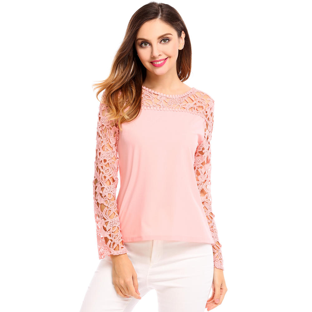 2018 new Fashion Women Long Sleeve short sexy blouses