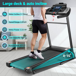 Incline running machine hot sale