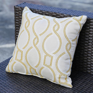 Domi Sunbrella Throw Pillow Classics Square Indoor Outdoor Patio Furniture Toss Pillows Set Of 2 16 16 Beige