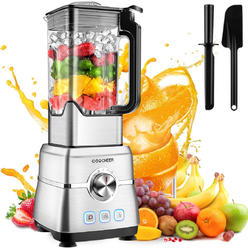 COOCHEER Blender Smoothie Maker,Blender for Shakes and Smoothies with Stainless Countertop,6 Sharp Blade,2L BPA Free Tritan Container