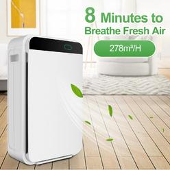 Homdox Low Noise Air Purifier, Best For 40? Room, HEPA Filter & Automatic Air Quality Sensor System, Improve Home Office Air Quality