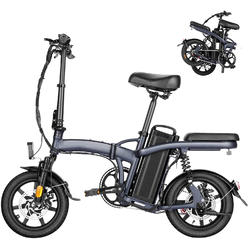 Vivi 350W Electric Folding Bike, Electric Bike Commuter Bicycle with Removable Lithium-Ion Battery, 14" Super Light for Adults Teens
