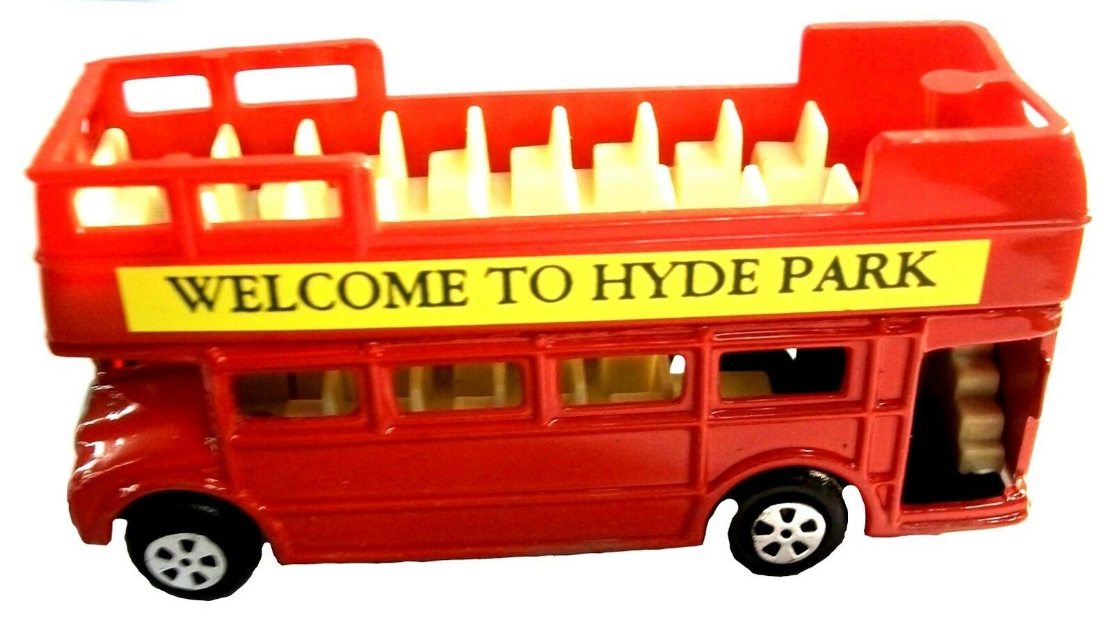Saddle Mountain Souvenir Red Double Decker Sight Seeing Bus Die Cast Metal Collectible Pencil Sharpener
